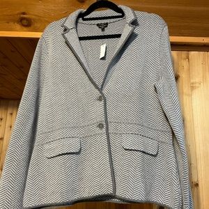 Talbots LP NWT merino herringbone blazer